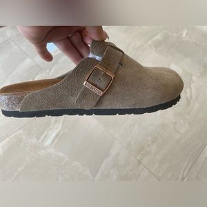 Birkenstock Boston Soft Footbed Suede Clogs